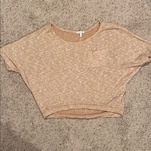 Delias Crop short sleeve sweater size M